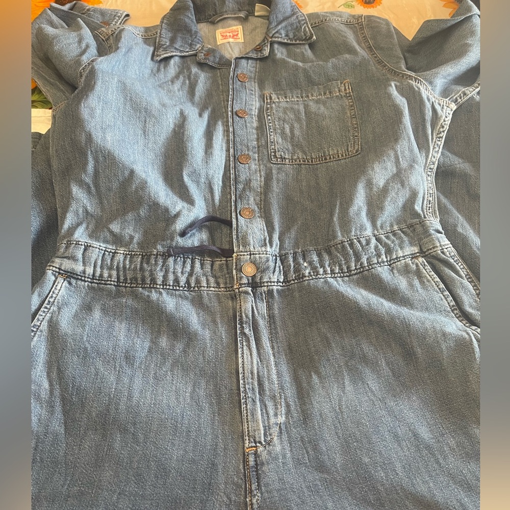 LEVIS , Stylish Blue Denim Jumpsuit - Picture 4 of 14